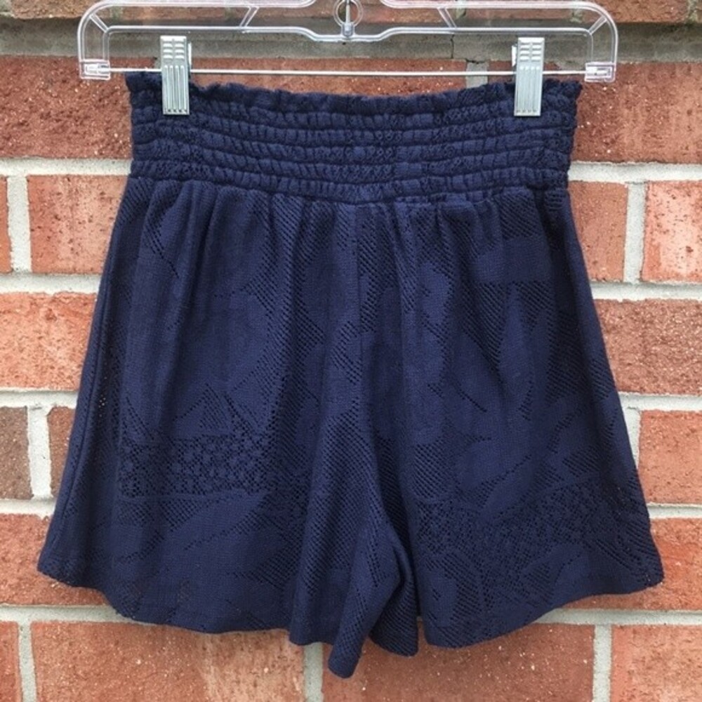 AERIE Lace Shorts sz Small NWT Navy Blue